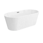 Rectangle Acrylic Bathtub Size 70×170 cm, Striped White