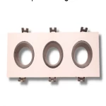 فريم سبوت لايت ثلاثي، عرض 9 سم، لون أبيض 