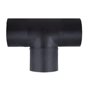HDPE Tee Size 75×75×75 mm, Length 230 mm, Black Color | Union Pipe industry KSA