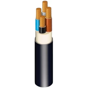 كيبل كهرباء 10mm 4 خطوط نحاس مجدول 600/1000 فولت، عزل PVC | مجموعة كابلات الرياض