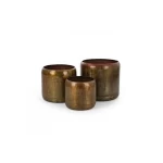 Copper steel plant pot size 33x30 cm