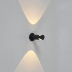 Two-Way Wall Light for Exterior Spaces, Size 42×21x75 mm, Gray Color