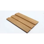 PVC wood replacement panels, rectangular, light beige, size 20 cm x 2.90 meters