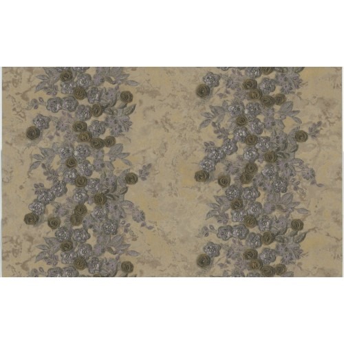 Italian Wall Covering Floral 10m x 1.06m Brown Color, Model 81566 | Balbaid Decor Company