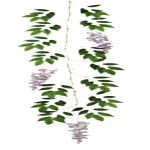 حبل ورق الويسيرا الصناعي، مقاس 205 سم، لون أخضر 