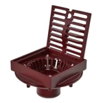 Drains Cast Iron, 160 mm Outlet Size, with Square Strainer | Saudi Cast Factory