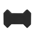 Azama Interlock Flooring Tile, Size 19.7x13.5x6 cm, Thickness  6 cm, Black | Al Sarif Company, model QUAD-1-6CM-BK