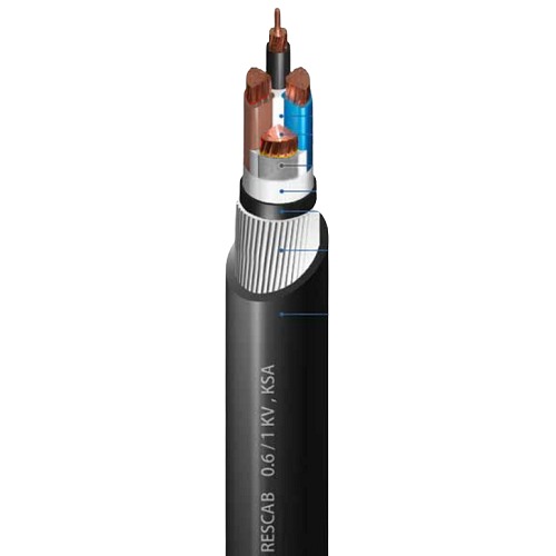 3.5 Core Stranded Aluminium Power Cable 3×185+95 mm2 XLPE Insulated Steel Wire Armored 0.6/1kV 250 m | Red Sea Cables