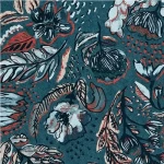 ورق جدران ورود الماني مقاس 10 م× 0.53 م، لون ازرق، موديل بيبر