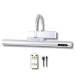 Modern LED Wall Sconce with Battery, 5 Watt, 16 cm Height, 15 cm Arm Length, Silver Color