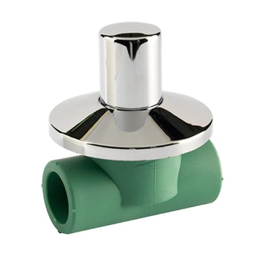 PPR Closed Cover Valve Chromed Upper Part Inside Diameter 24.00 mm Green | Modern Technology Factory for Plastic