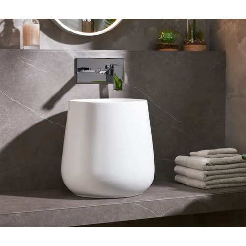 Long Sofia Model Counter Wash 40×40×40 cm Chrome Color | Abyat Company