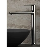 Italian Automatic Washbasin Mixer, Brass , Light Bronze Color, High