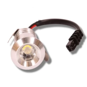 Small Silver LED Spotlight 3W Power 3 cm Depth 2.8 cm Outer Frame | Matkel Store