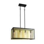 ثريا كريستال نيو كلاسيك، تصميم فاخر، طول 24سم، عرض 67 سم، لون أسود