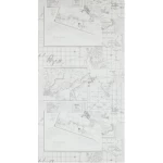 Youthful wall covering pale beige color, length 0.53 m, width 10m, model 18271