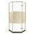 Shower Cabin Corner Gold with Acrylic Shower Tray, Width 90 cm, Length 90 cm, Height 205 cm | Aldossary Company