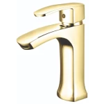 Short Washbasin Mixer 1.87×1.45 cm, Gold