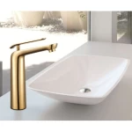 Long Washbasin Tap, Gold Color