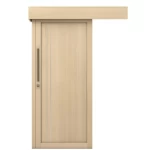 Sliding Door of Wood Plastic (WPC), Size 600×600 cm, Thickness 6 cm, Light Wood Color, Model M02