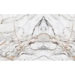 Chinese Marble alternative to kitchens Length 290 cm Width 244 cm, Rectangular Shape, Beige Wavy Brown Black Color