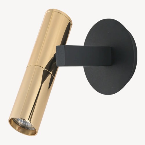 Wall Lamp One Bulb 30x21x19 cm Black | Gold, Soft Light | Abyat Company