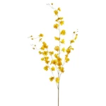 ورد صناعي للزينة، لون أصفر، طول 96 سم