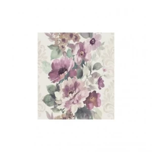 American Wallpaper Floral Design 10m x 0.53m Beige & Purple | Balbaid Decor Company