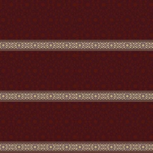 Synthetic Wool Mosque Carpet Red Color Islamic Pattern Design Super | 