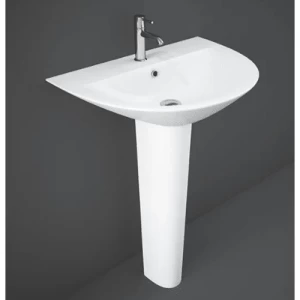 Floor Base Bathroom Washbasin Height 90 cm, Size 44x60 cm, Alpine White | RAK Ceramics