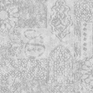 ورق حائط بلجيكي تصميم شرقية لون رمادي، مقاس 10 م×0.53 م | شركة ابيات