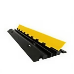 Cable Speed ​​Bump, 2 Line, Length 1 meter, Size 25 cm, Black Color with Yellow Cover