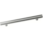 Round fixed door handle Size 60 cm, 32 mm Thick Silver Color