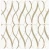 Geometric wallpaper, gold with white color, length 10 m, width 0.53 m, model Maison