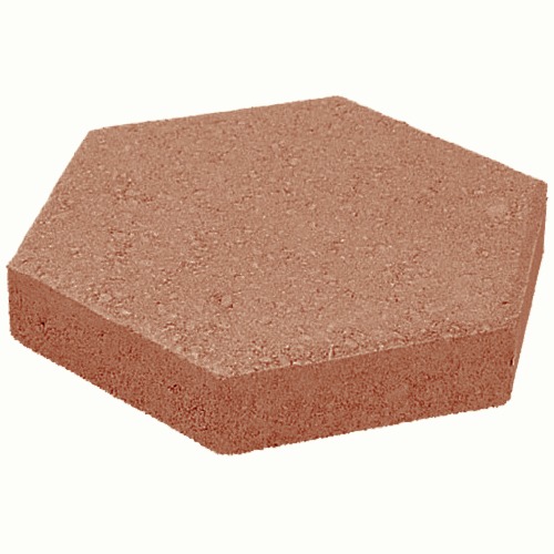 Hexagonal Interlock Paver Tiles Height 8 cm Brown Color | Al hasaniah of tradeing&industry groub