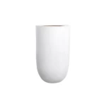 Fiberglass Pot, White color, Width 35, Height 58 cm,