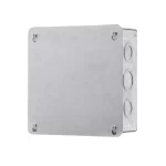 Galvanized Steel Electrical Junction Box Size 150x150 mm, Depth 55 mm, Thickness 1.1 mm | Alfanar 
