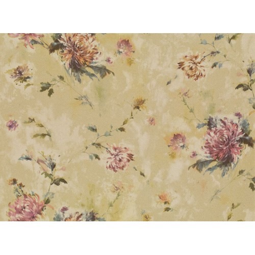 Italian Wall Decoration Floral Pattern 10m x 1.06m Dark Beige | Balbaid Decor Company