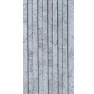 Wood Substitute 12.2 cm Width, 290 cm Length, Light Gray Marble | Luxury line