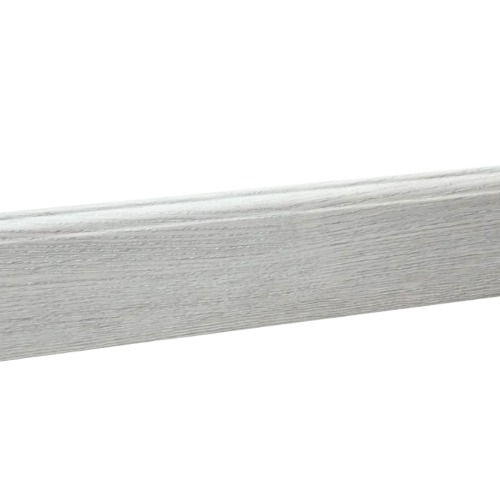 Fiber Wood Skirting 240x8x1.2 cm, Gray Color | Abyat Company