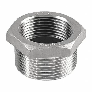 Stainless Steel Hexagonal Reducer 1 x 1/2 inch, Silver, Grainger Approved | ARAB PROS COMPANY