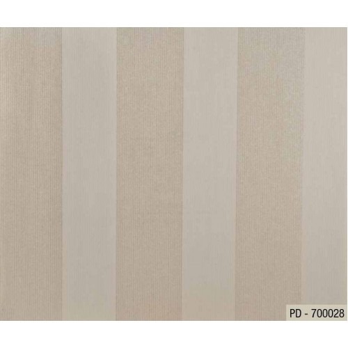 Italian Wallpaper Striped Design 10m x 1.06m, Beige, Model 700028 | Balbaid Decor Company