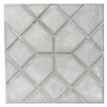 Decorative Tile for Flooring with Geometric Designs, Size 40x40x5 cm, Cement Color | Al Sarif Company