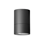 أفيلا إنارة سقفية بقاعدة GU10، بدون لمبة، قدرة 35 واط، مشتت زجاج شفاف، مقاس 140 × 65 مم، لون رمادي غامق