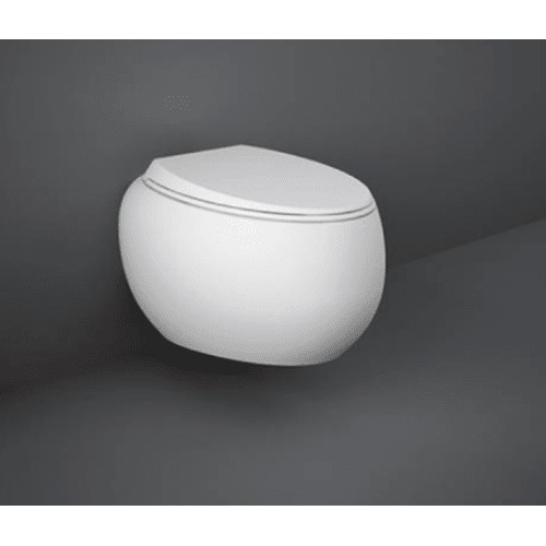 مرحاض معلق مقاس الكرسي 40×56 سم دائري أبيض مطفي | المهيدب للأدوات الصحية والسيراميك