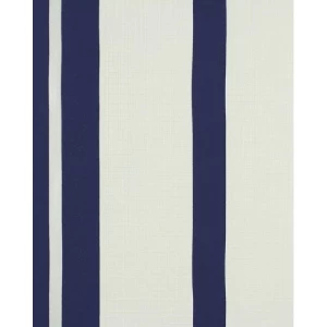 Wallpaper British Striped Design 10m x 0.53m Off White with Blue | Balbaid Decor Company