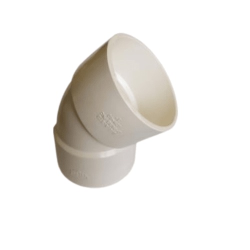 PVC Elbow 45° Schedule 40 Size 2 inch White Color | The united gulf for plastic products