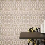 ورق جداري هندسي، مقاس 10 م×50 سم، لون وردي