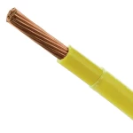 سلك 6 AWG سعودي امريكي THHN/THWN نحاس مجدول 600 فولت، عزل PVC مغلف نايلون، لون أصفر | كابلات الشرقية