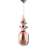 علاقي اسود - برونزي للسقف تصميم كلاسيكي، طول السلك 80 سم، أبعاد 70×25 سم